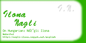 ilona nagli business card